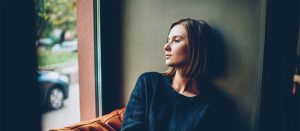 A young woman considering the risks of abortion